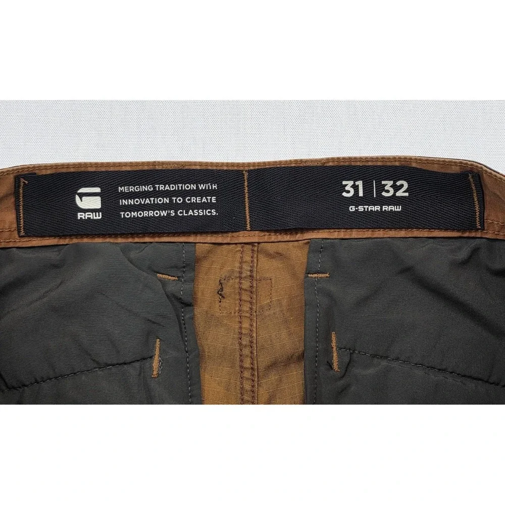 G‑Star‎ RAW 3301 Cargo Pants 31x32 Rodeo Island Camo Ripstop NWT $210 Straight